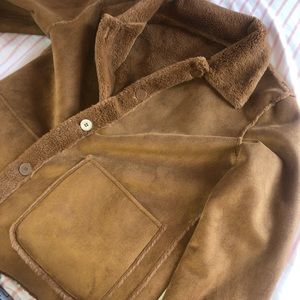 Suede Soft Fur Coat reversible